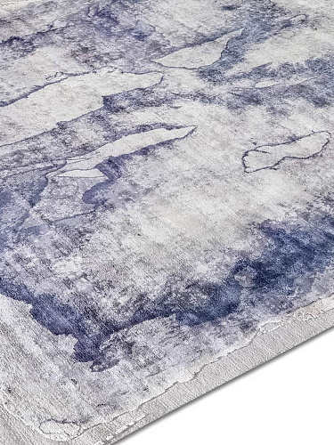 Роскошный ковер ручной работы Mono светло-серого цвета