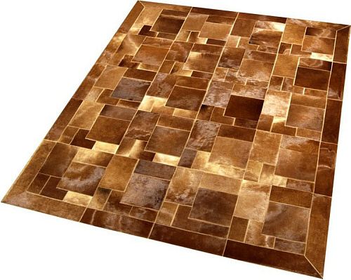 Ковер из коровьей шкуры Puzzle col.3