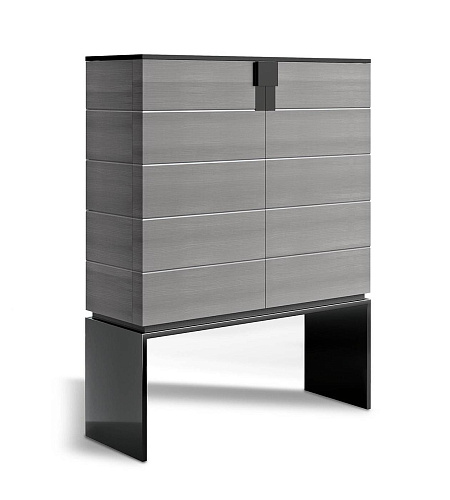 Шкаф с металлическим основанием и деревянной столешницей Metal Wood