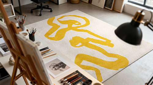 Дизайнерский ковер Ribonn Pure Yellow