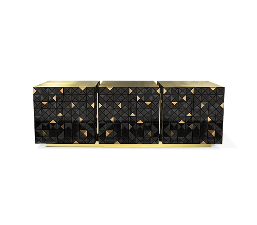 Буфет Mosaic Gold & Black