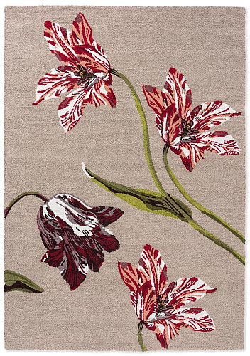 Ковер уличный Botanical Tulip Beige / Red