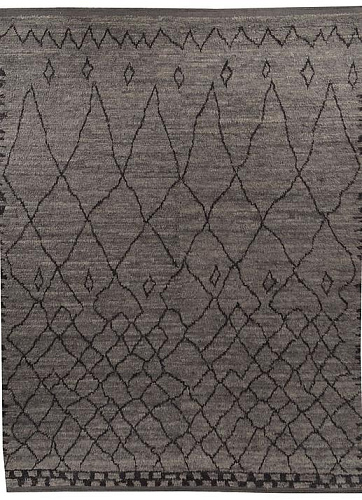 Коричневый ковер с высоким ворсом Berber