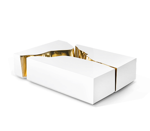 Журнальный стол Fissure White