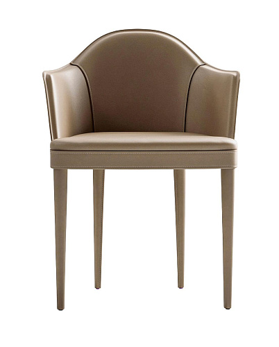 Кожаное кресло с подлокотниками