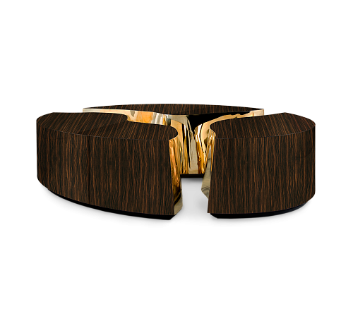 Овальный журнальный стол Fissure Ebony