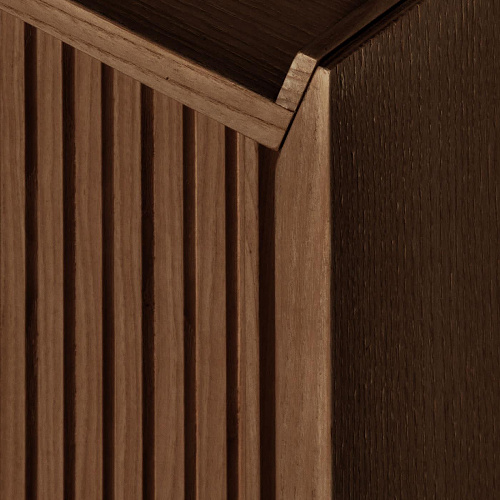 Низкий буфет на 2 двери коричневый Sipario