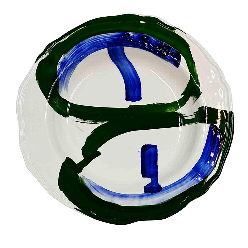 Тарелка керамическая ручной работы