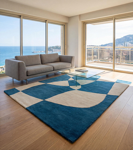 Ковер Rotating Forms Blue