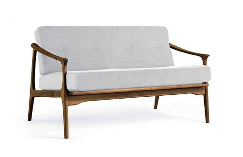 Диван из массива грецкого ореха натурального цвета Quiete