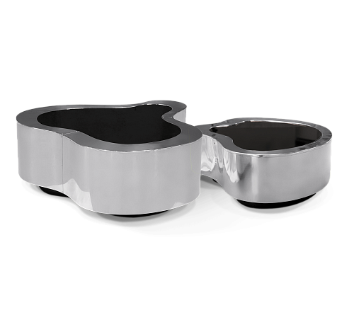 Набор журнальных столов Crest Polished Stainless Steel