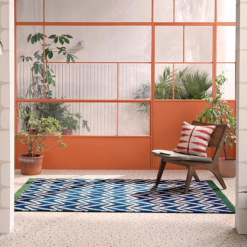 Ковер уличный Dhurrie Blue