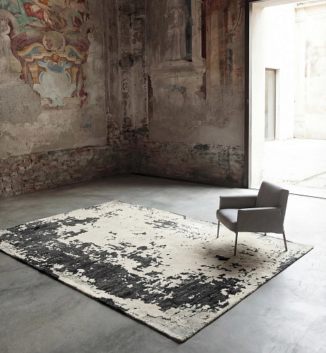Ковер ручной работы Monochrome Weathered Canvas