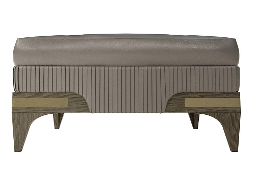 Пуф из роскошной кожи