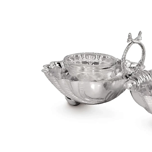 Икорница двойная в виде ракушек Royal Caviar Holder