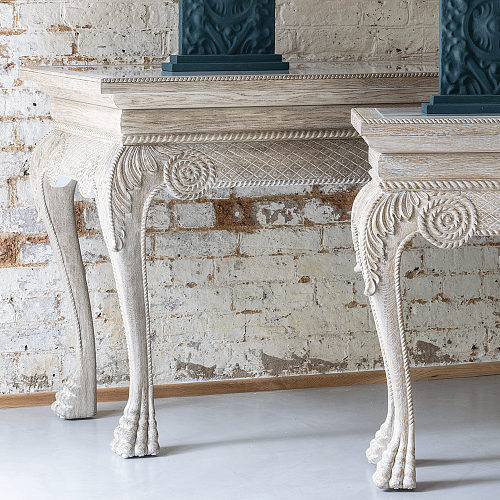 Мини-консоль York Venetian White Oak